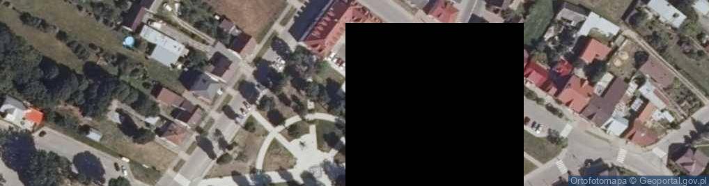 Zdjęcie satelitarne Podlaskie - Knyszyn - Knyszyn - zegar sloneczny - tarcza
