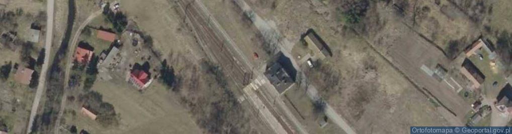 Zdjęcie satelitarne Podlaskie - Krypno - Stacja Knyszyn - Perony NW
