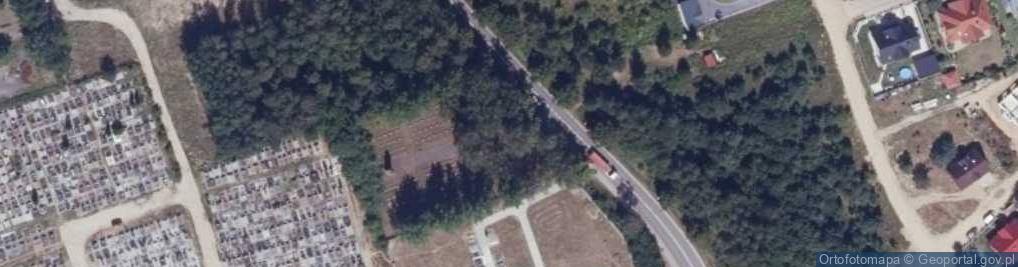 Zdjęcie satelitarne Podlaskie - Sokółka - Sokółka - Mariańska - Cmentarz żołnierzy radzieckich - Krzyż