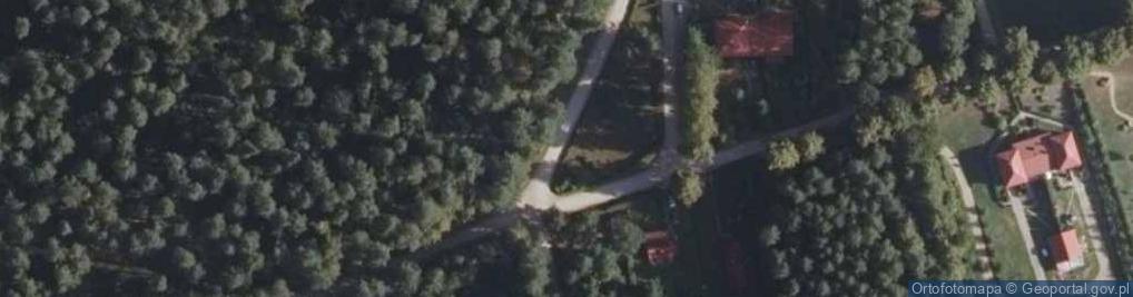 Zdjęcie satelitarne Podlaskie - Szudziałowo - Poczopek - Silvarium - Pomnik leśników
