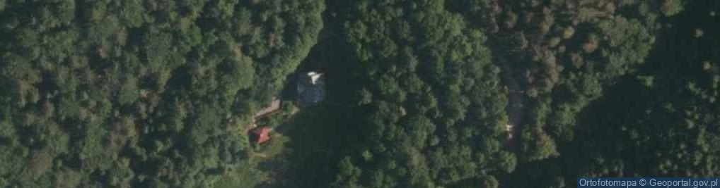 Zdjęcie satelitarne POL Brenna Kapliczka Św. Huberta przy Dworku Myśliwskim