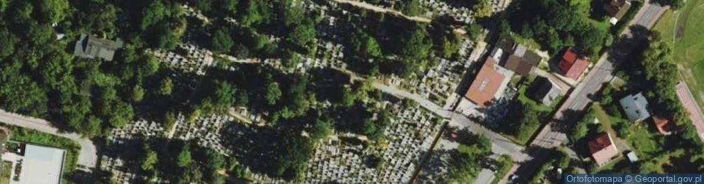 Zdjęcie satelitarne POL Brwinów cemetery1