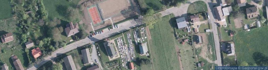Zdjęcie satelitarne POL Kisielów Kościół ewangelicki