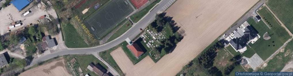 Zdjęcie satelitarne POL Mazańcowice Cmentarz EA 1