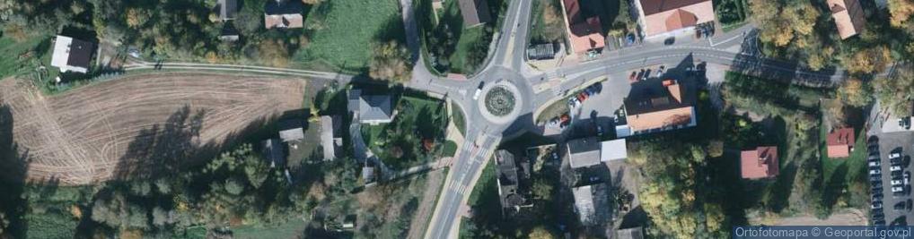 Zdjęcie satelitarne POL Pruchna Pomnik wdzięczności