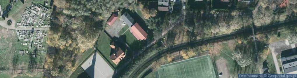 Zdjęcie satelitarne POL Skoczów Kaplica Matki Bożej Różańcowej