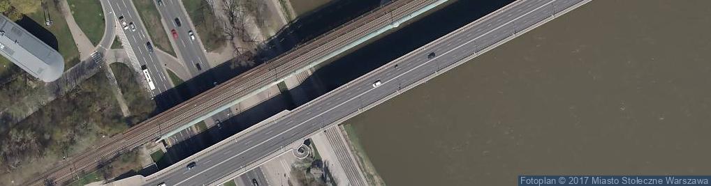 Zdjęcie satelitarne POL Warsaw Most Gdański kolejowy