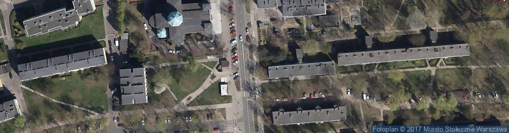Zdjęcie satelitarne POL Warsaw StJoseph church
