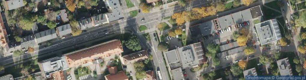 Zdjęcie satelitarne Politechnika Śląska Wydział Organizacji i Zarządzania budynek E (Nemo5576)