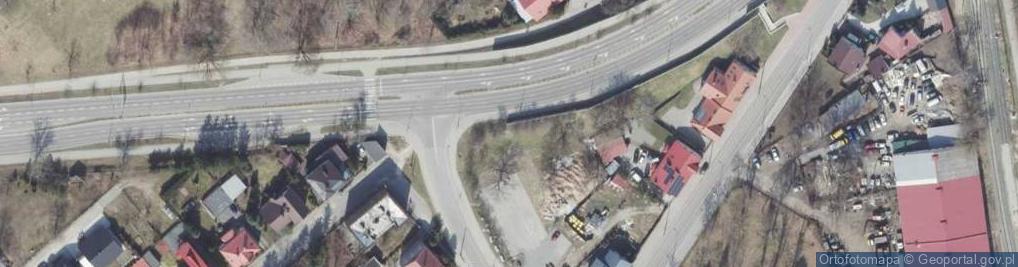 Zdjęcie satelitarne Polska Mielec zabytki Jadernówka