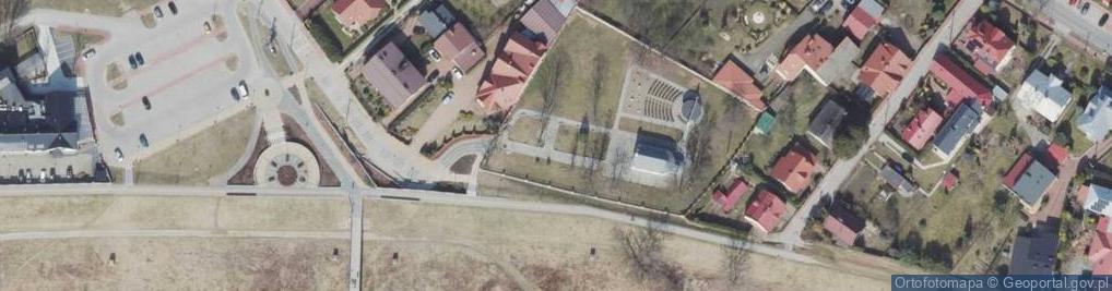 Zdjęcie satelitarne Polska Mielec zabytki kościółek św Marka 3