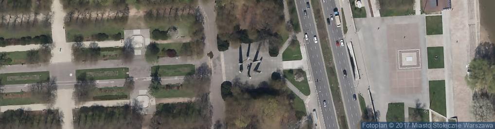 Zdjęcie satelitarne Pomnik Chwała Saperom