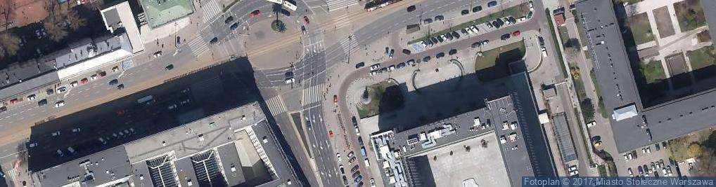 Zdjęcie satelitarne Pomnik de Gaulle'a w Warszawie