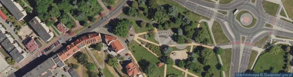 Zdjęcie satelitarne Pomnik Jana Wyżykowskiego w Lubinie
