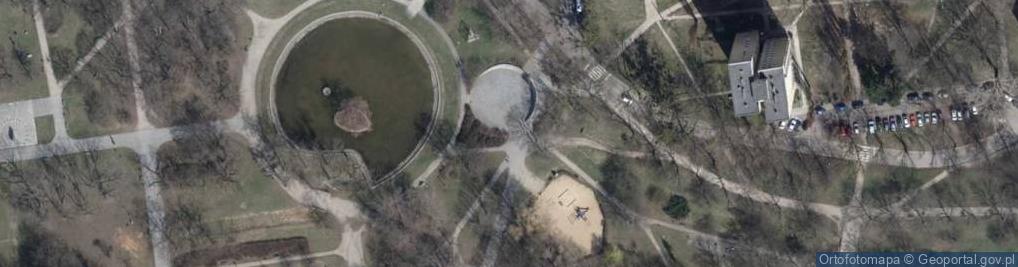 Zdjęcie satelitarne Pomnik Mojzesza Lodz
