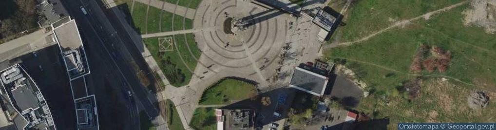Zdjęcie satelitarne Pomnik Trzech Krzyzy