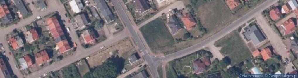Zdjęcie satelitarne Pożar w Kamieniu Pomorskim 13.04.2009 1
