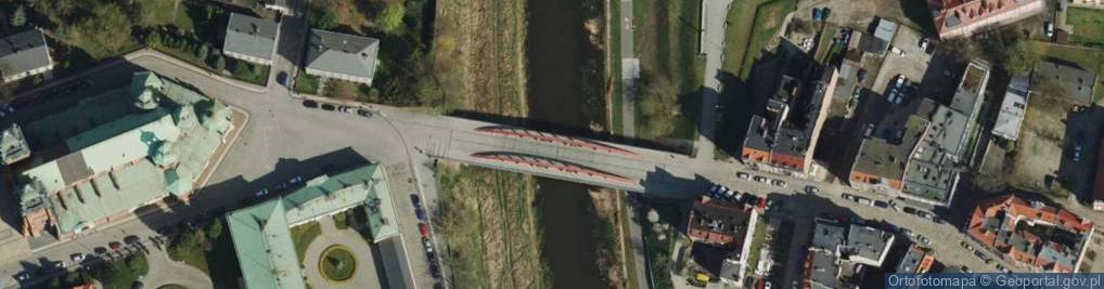 Zdjęcie satelitarne Poznań Most Cybiński Cien01