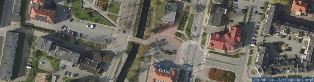 Zdjęcie satelitarne Pruszcz Gdański, městský úřad