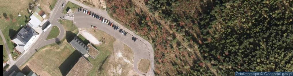 Zdjęcie satelitarne Przełęcz Okraj-przejscie graniczne