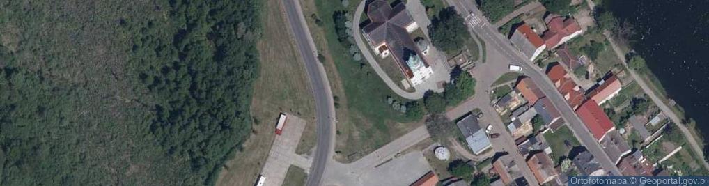Zdjęcie satelitarne Pszczew kosciol wisnia6522