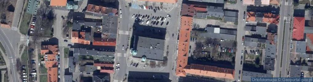 Zdjęcie satelitarne Ratusz Sulechów - fontanna