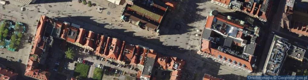 Zdjęcie satelitarne Ratusz we Wrocławiu - wykusz