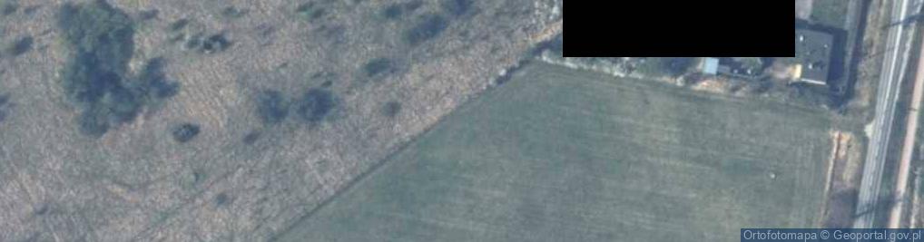 Zdjęcie satelitarne RON i maszt Plusa Lidzbark Warmiński