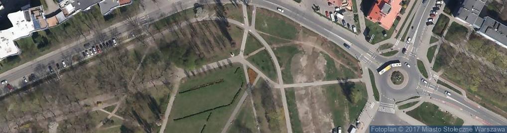 Zdjęcie satelitarne Rondo pniewskiego