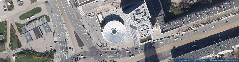Zdjęcie satelitarne Rotunda PKO Warszawa