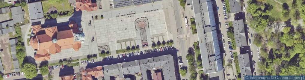 Zdjęcie satelitarne Ruda Śląska-kosc sw Pawla