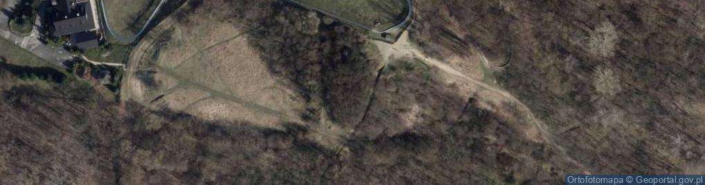 Zdjęcie satelitarne Rudzka Góra -tor saneczkowy