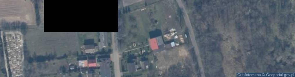 Zdjęcie satelitarne Rusowo - droga przez wieś B