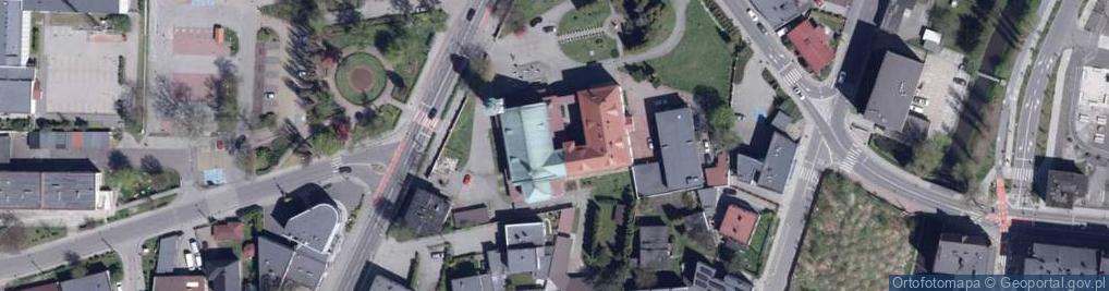 Zdjęcie satelitarne Rybnik kościół św. Józefa