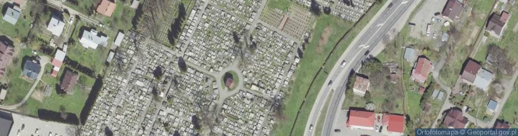 Zdjęcie satelitarne Sanok cemetery1