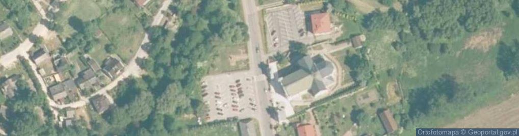 Zdjęcie satelitarne Sędziszów pomnik Spaleni