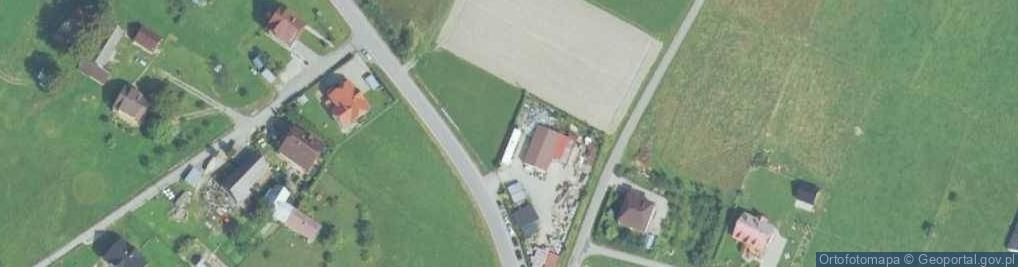 Zdjęcie satelitarne Siekierczyna kościół BW 34