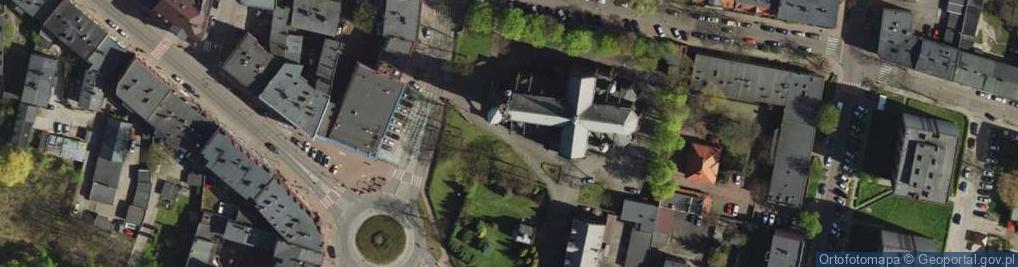 Zdjęcie satelitarne Siemianowice Śląskie - Kościół pw. Św. Krzyża - Ołtarz główny