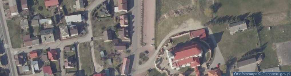 Zdjęcie satelitarne Siemiatycze kosciol WNMP