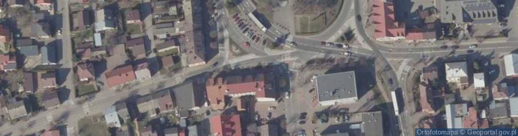 Zdjęcie satelitarne Siemiatycze rondo herb