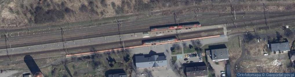 Zdjęcie satelitarne Sieradz dworzecPKP
