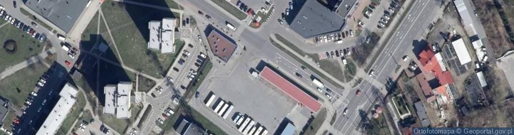 Zdjęcie satelitarne Sieradz dworzecPKS