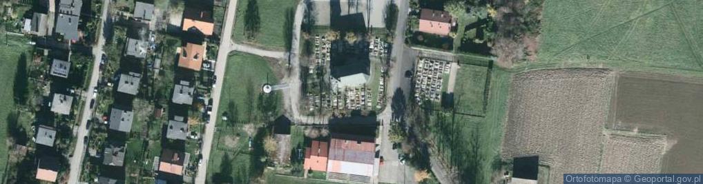 Zdjęcie satelitarne Simoradz Kościół św. Jakuba zakrystia