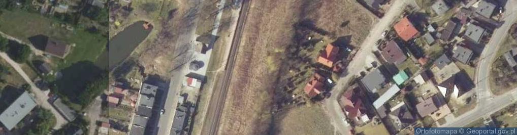 Zdjęcie satelitarne Skoki kosciol poewangelicki