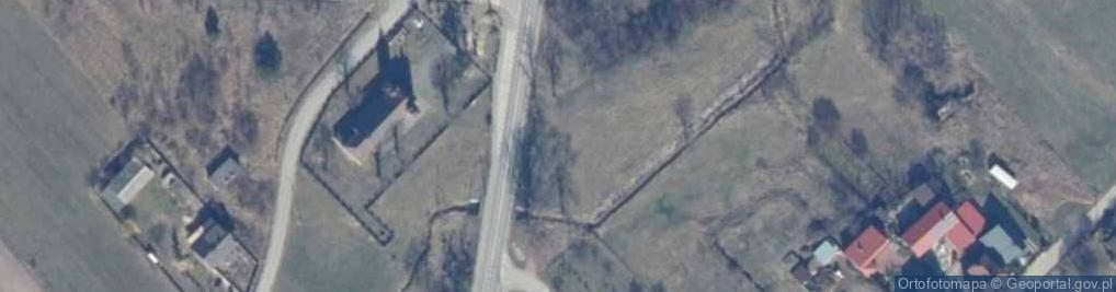 Zdjęcie satelitarne Sobolew kościół śś. Piotra i Pawła