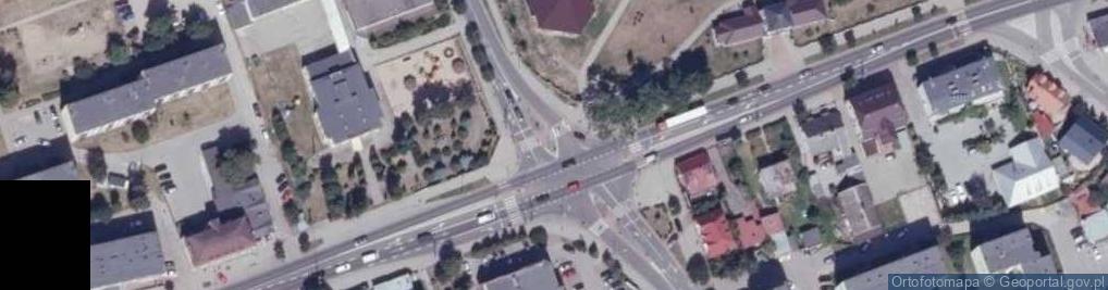 Zdjęcie satelitarne Sokółka - krzyż zesłańców syberyjskich
