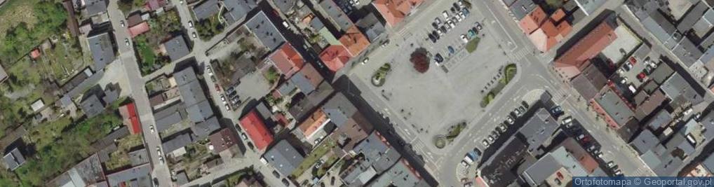 Zdjęcie satelitarne Śrem rynek kapliczka
