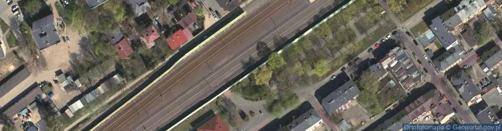 Zdjęcie satelitarne Stacja kolejowa Wołomin(2)