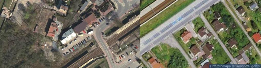Zdjęcie satelitarne Stacja kolejowa Zagościniec