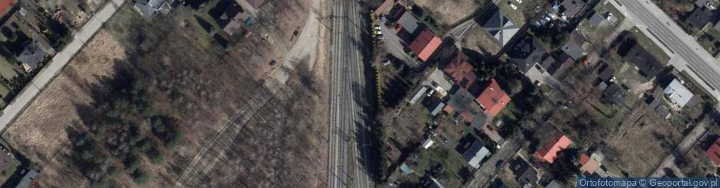 Zdjęcie satelitarne Stacja PKP Łódź Andrzejów-szosa